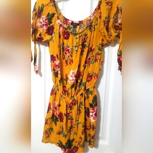 Ambiance Yellow Floral Dress